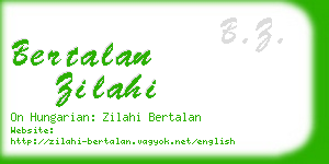 bertalan zilahi business card
